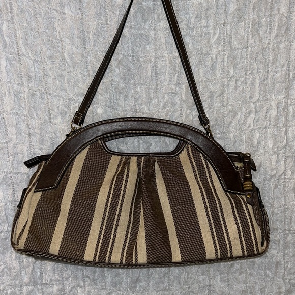 Fossil Modern Vintage: Cloth & Faux Leather Purse, Removable Strap - Picture 3 of 13